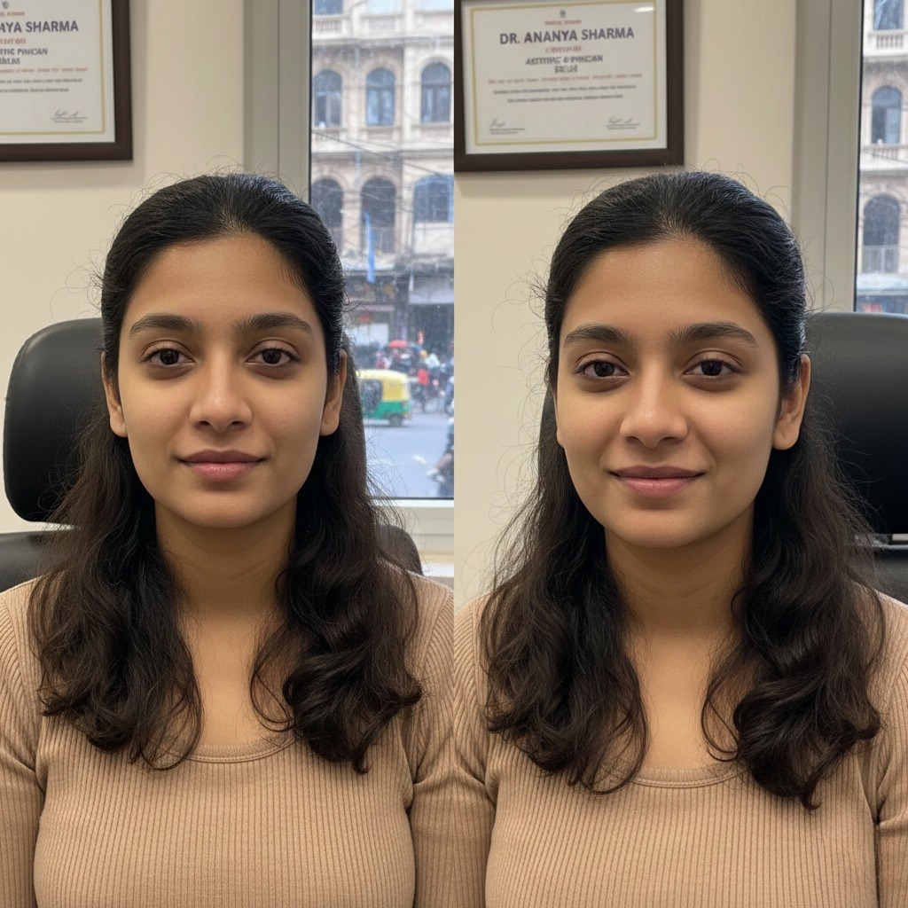 chin filler treatment before and after 1