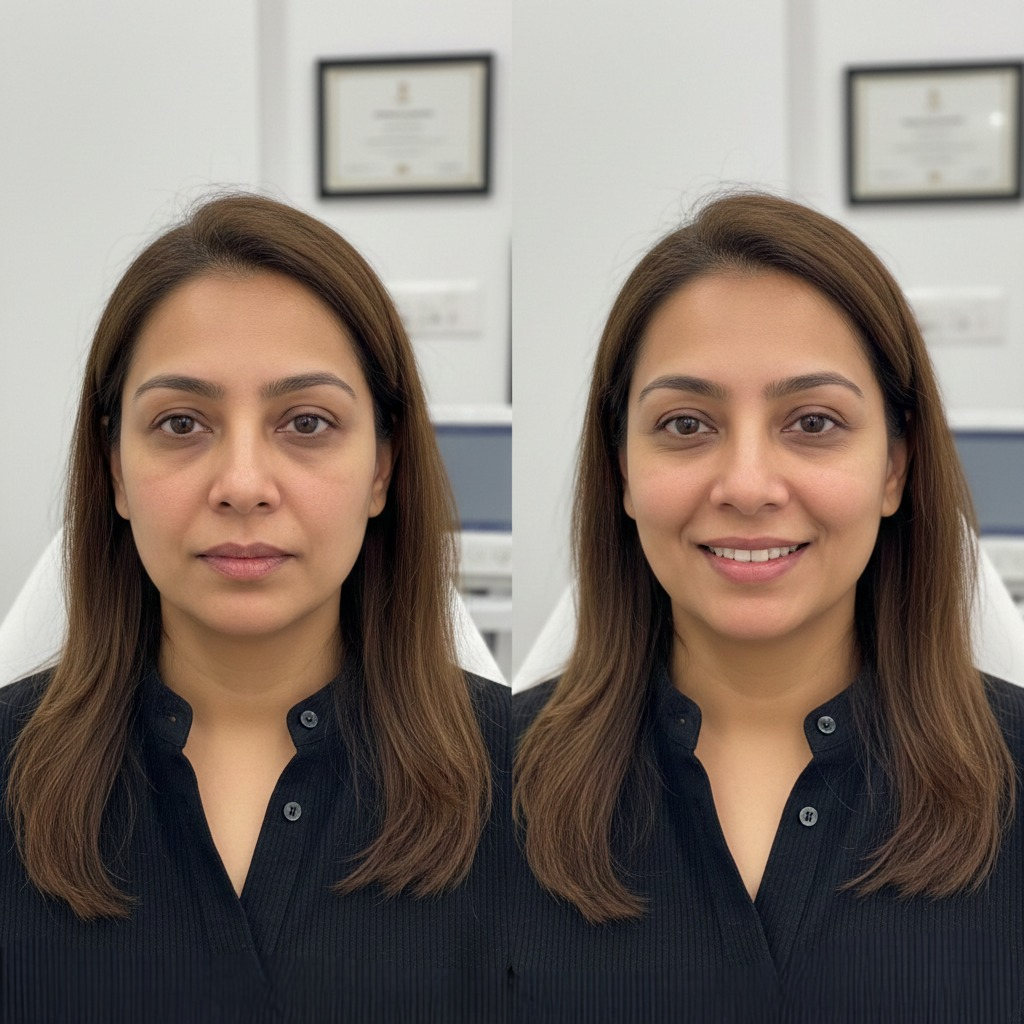 chin filler treatment before and after