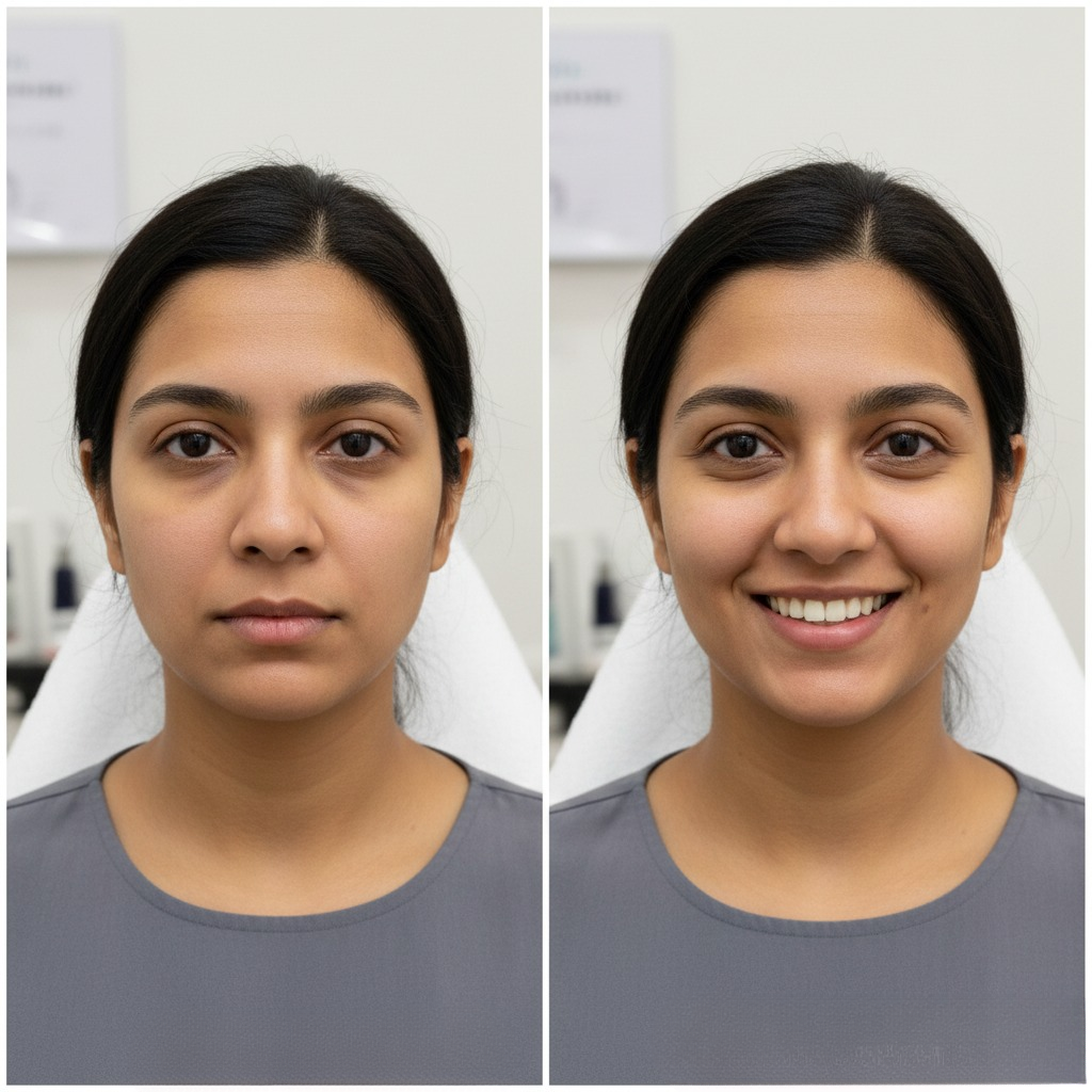 chin filler treatment before and after 2