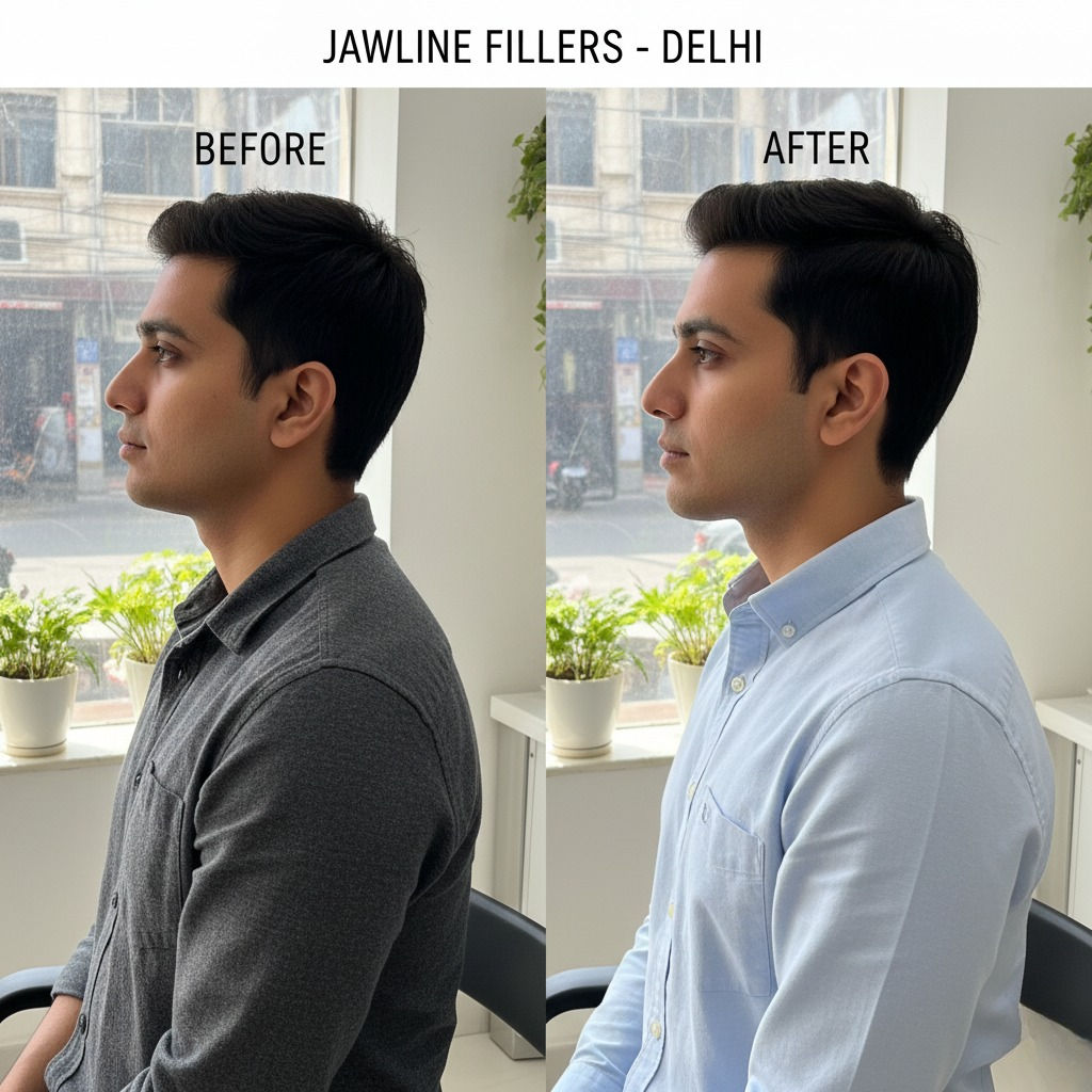chin filler treatment before and after 2